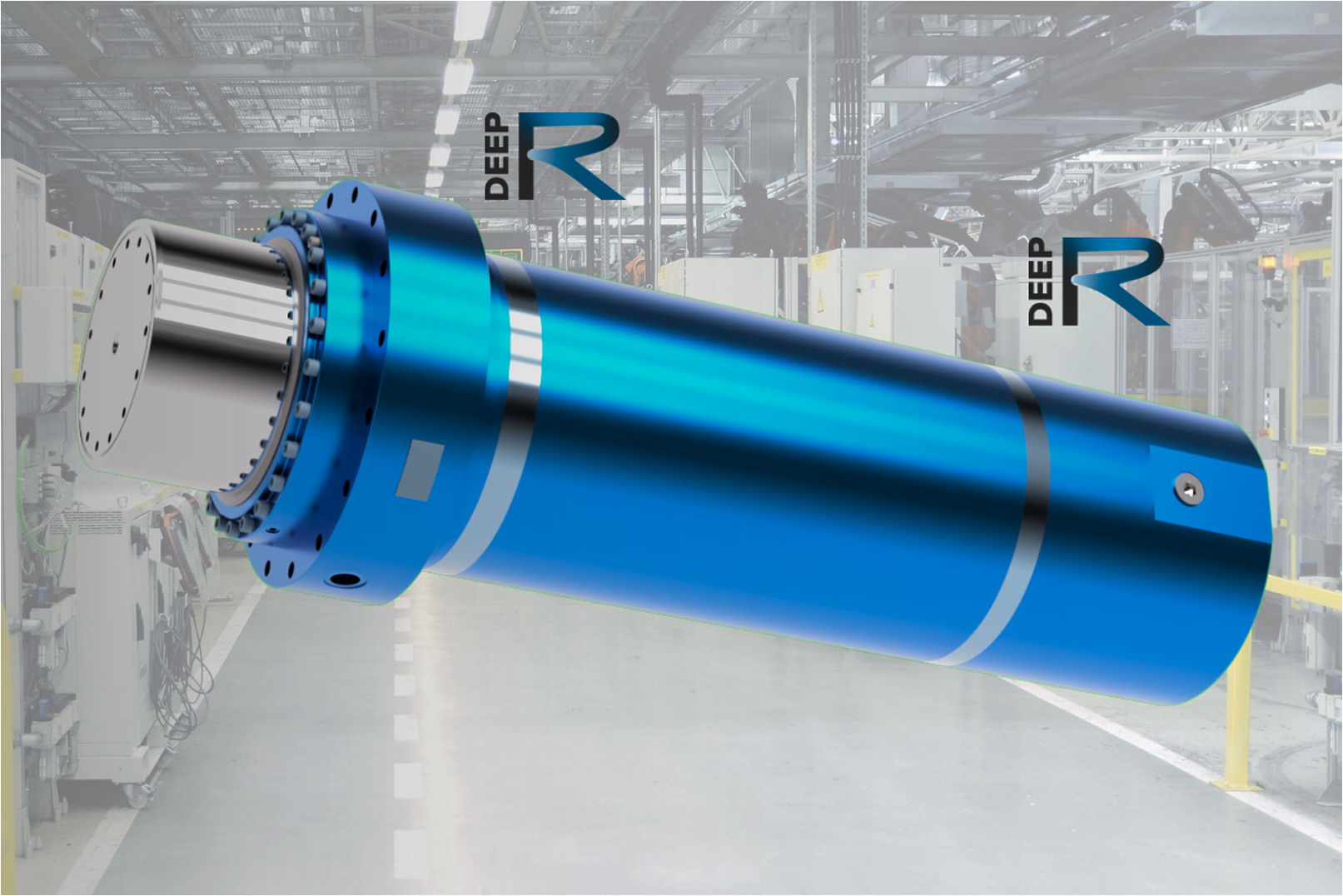 3D Modell eines Pressenzylinders