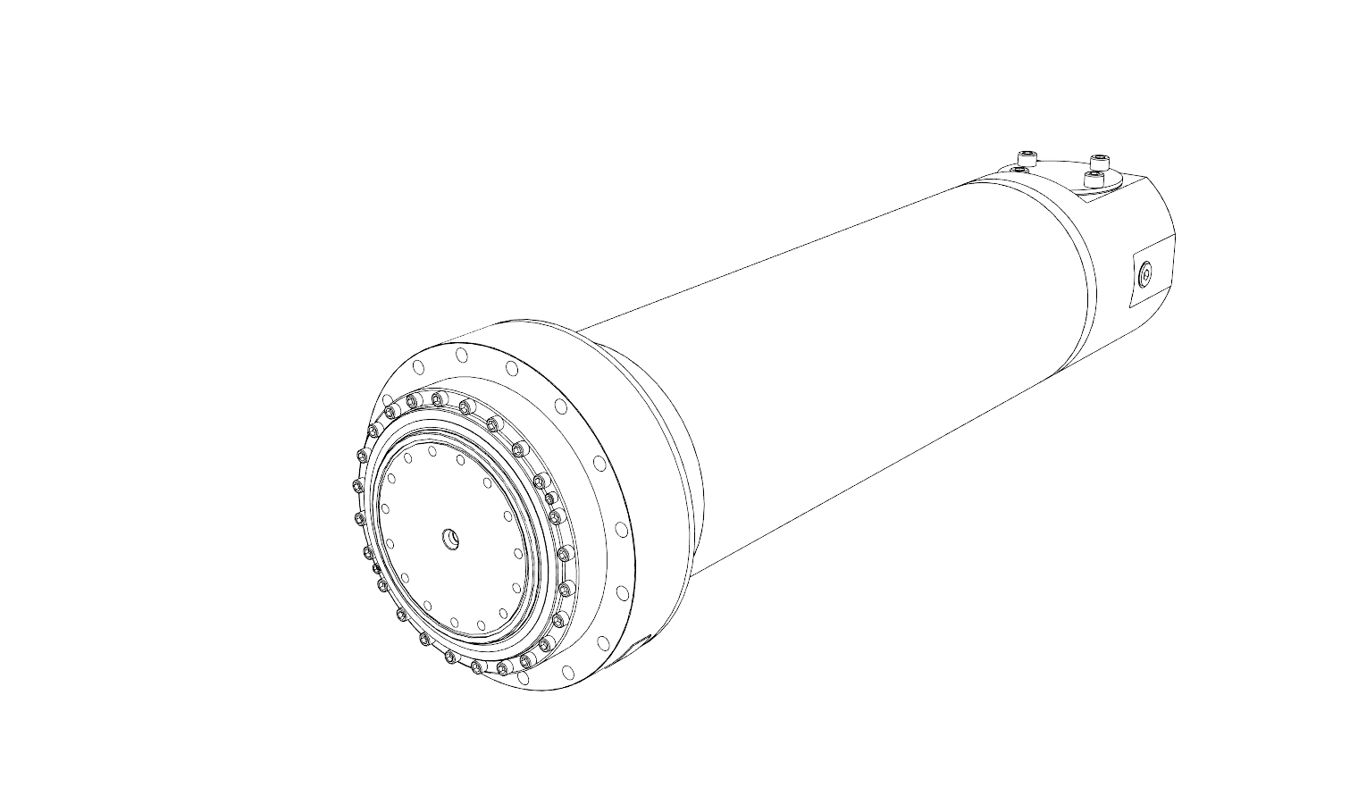 Zeichnung eines Pressenzylinders