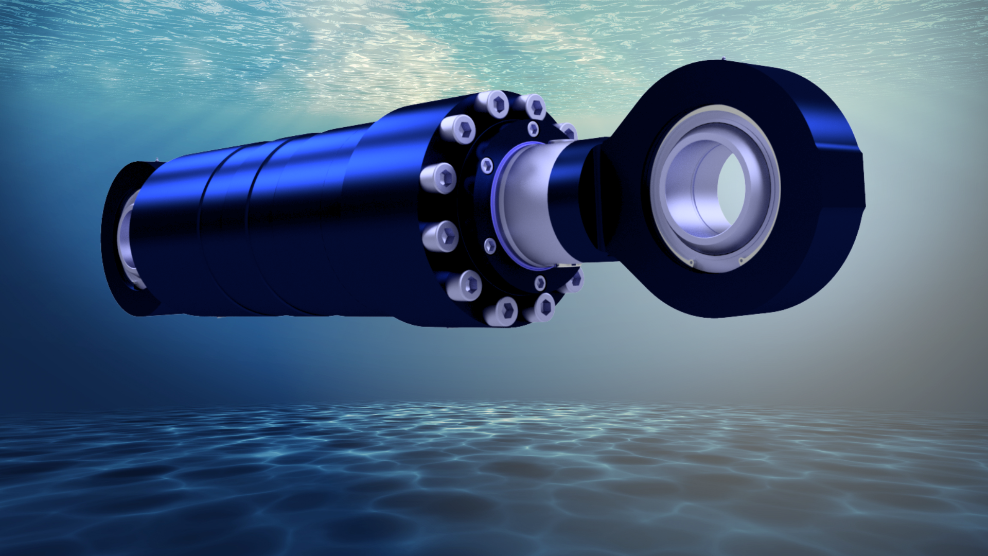 Hydraulikzylinder unter salzhaltigem Wasser