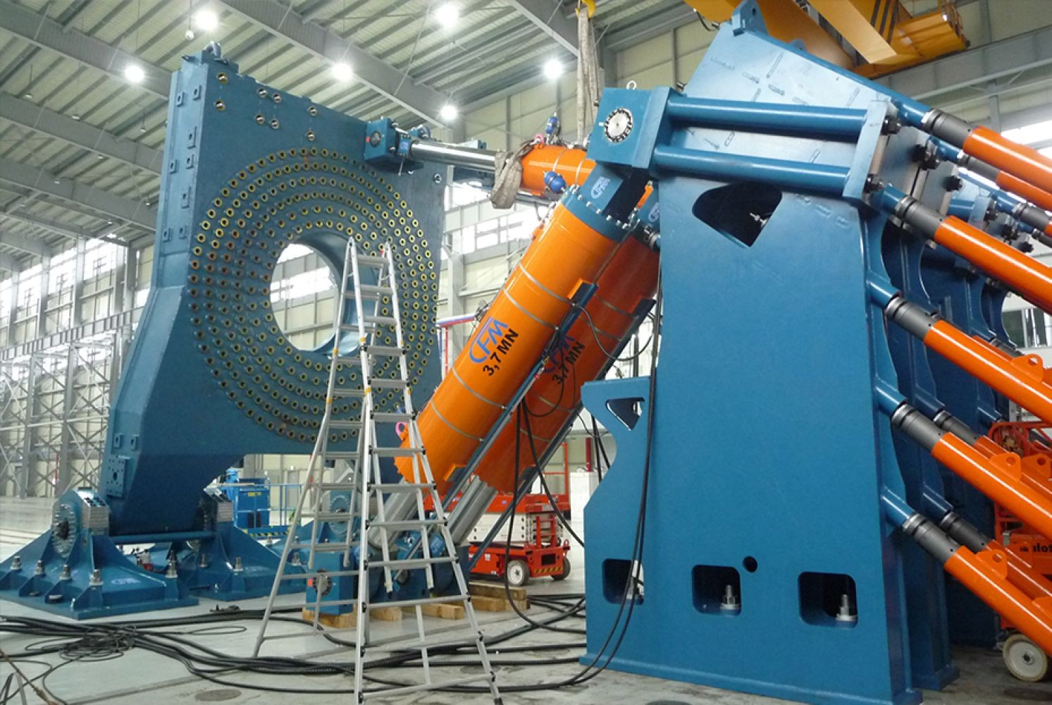 Pr&uuml;fstand f&uuml;r Rotorbl&auml;tter